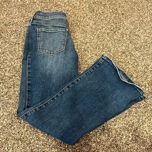 EUC Abercrombie Kids mid-rise bootcut jeans size 11/12 SHORT.